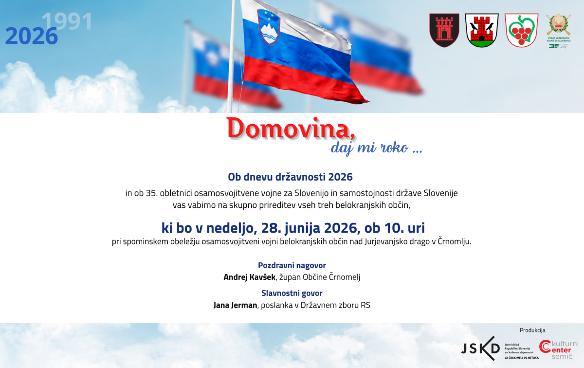 Dan državnosti 2026_skupna proslava 28.6.2026 Črnomelj